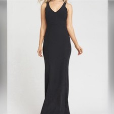 Brand New Show Me Your Mumu Black Morgan Evening Gown - Size Medium