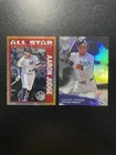 2025 Topps Aaron Judge Yankees 2-Card Lot - Mojo Refractor & Stars of MLB Chrome