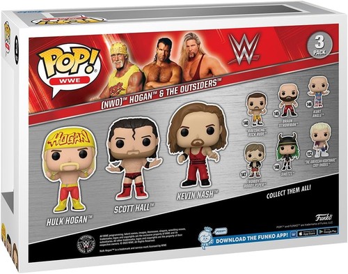 Funko Pop! WWE: Hulk Hogan & Outsiders 3PK - Figura de Vinilo Coleccionable - Id - Imagen 7 de 8
