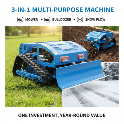 #ad #ad Remote Controlled Lawn Mower Bulldozer amp; Snow Plow All Terrain 50° Slope $2221.11