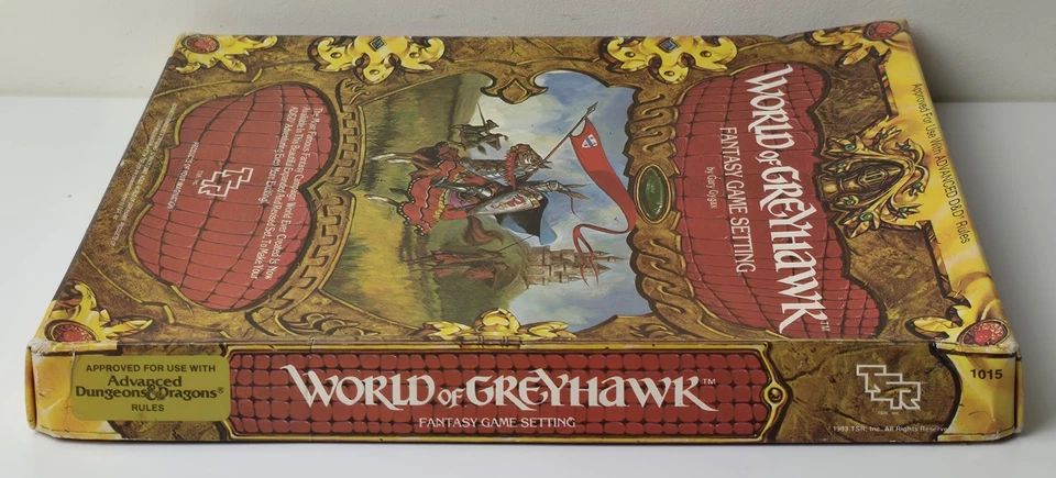 AD&D World Of Greyhawk Fantasy Game Setting Boxed 1015 TSR 28472 G Gygax - Imagem 4 de 4