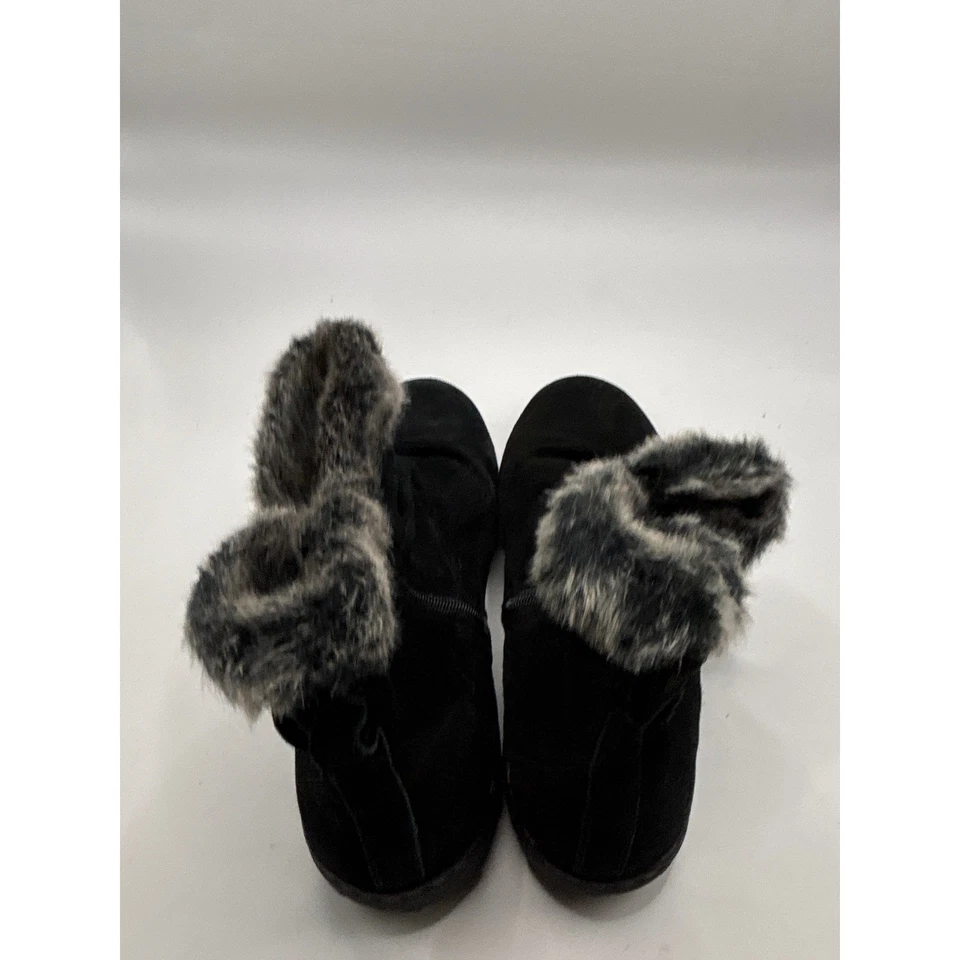 Botas de invierno Khombu negras de gamuza forradas de piel sintética para mujer talla 10 Foto 4 de 4