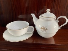 Fortnum & Mason white porcelain Tea for One Tea pot & Cup and saucer set