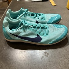 NWOT Nike Women's Zoom Rival D Track Spike Distance Shoes Sz 8.5 Teal