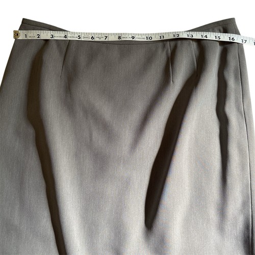 KASPER Women's Career Polyester Pencil Skirt Lined Solid Grayish Tan Size 12 - Picture 6 of 11