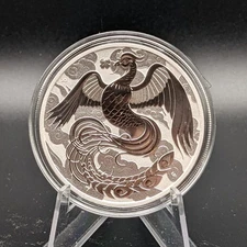 2022 Perth 1oz .999 silver Phoenix Coin. Beautiful Design! 50k Mintage!  Mint!