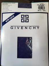 New Givenchy 156 Body Gleamers Size A SHIMMERY BLUE DAHLIA CONTROL TOP Pantyhose