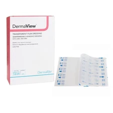 DermaView Transparent Film Dressing 4 x 5" Sterile 50 Ct