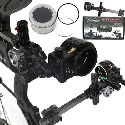 Compound Bogen 5 Pin Visie 4X 6X 8X Linse 0.019'' Carbon Bogenschießen Jagd R/LH