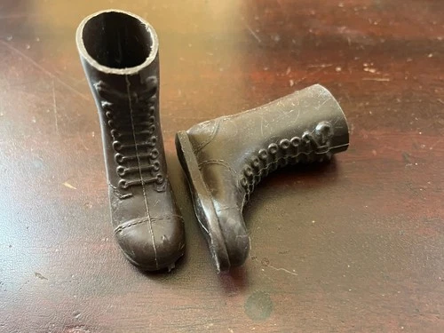 Vintage 1964 Hasbro GI Joe #7500 Action Soldier Pair of Tall Brown Boots