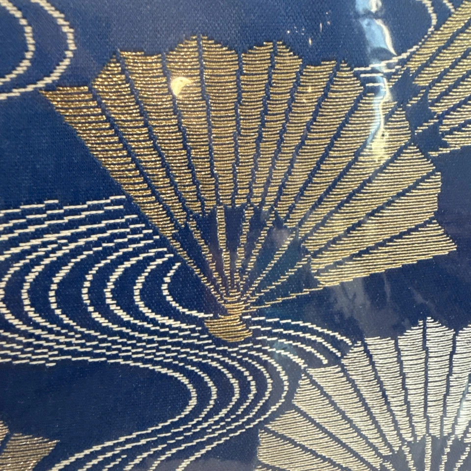 Álbum de fotos vintage japonés asiático estampado azul metálico cubierto TMY-54 Foto 3 de 4