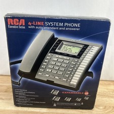 RCA 4-Line Executive Series Expandable System Phone Office 25415RE3 Multi Line