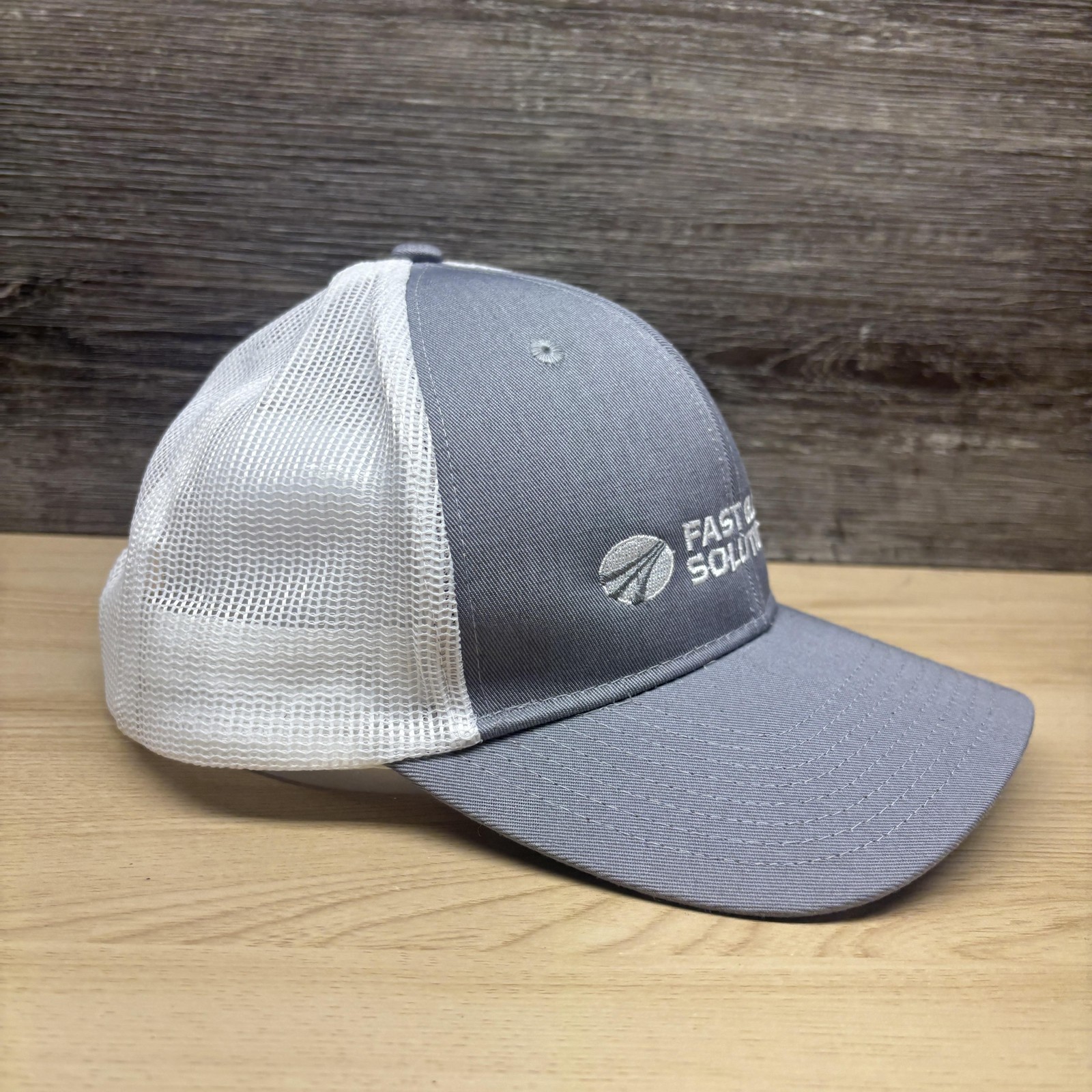 Fast Global Solutions Hat Cap Snap Back Gray Whit… - image 6