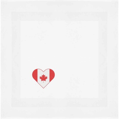Baumwollserviette/Essenstuch ''Kanada Flagge Liebe Herz'' (NK00042206)