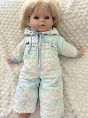 Vintage 1985 Max Zapf Creations Doll 20  West Germany Blond Hair Blue Eyes  