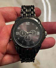 FMDAL 751 Men's Black Stainless Steel Watch