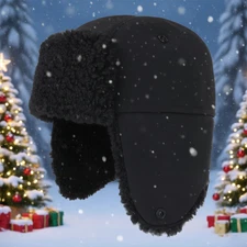 Winter Ski Hats Cold Weather Windproof Aviator Hat with Ear Flaps for Men Women