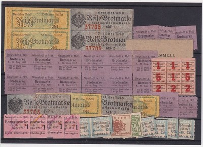 Sammlung Brotmarken Fleischmarken Neustadt an der Haardt Bayern (170959)