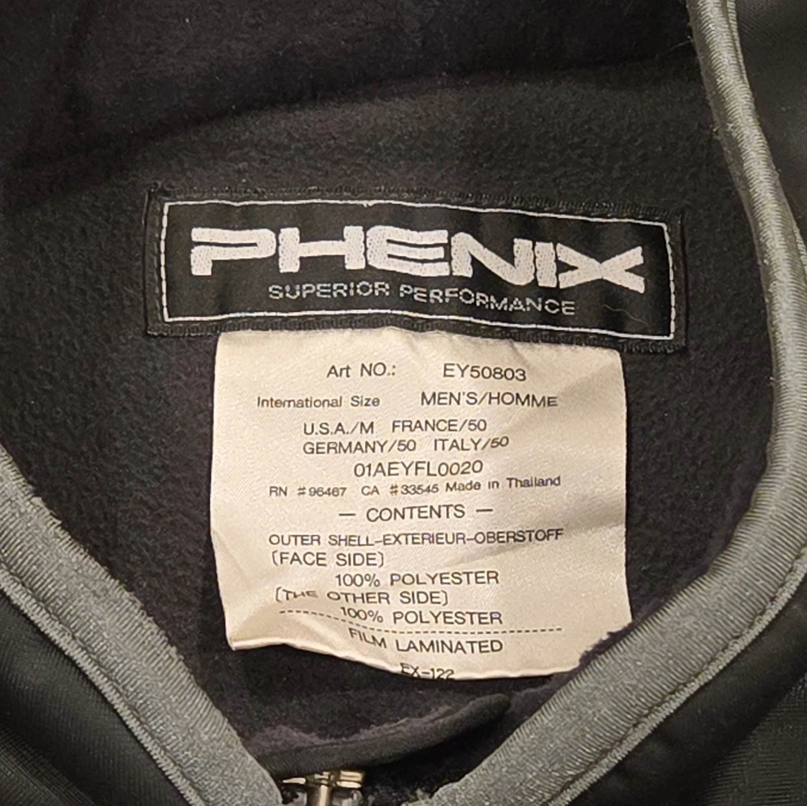 Phenix Mock Neck Midweight Sleeveless Zipper Pockets Ski Vest, Medium, Black EUC - product detail image 2