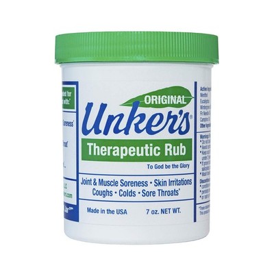 Unker's therapeutic rub 7 ounces, 7 Ounce 7 (Pack of 1), Multi