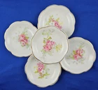 5 Kenwood Trim Pattern Rose Floral 3 in. BUTTER PATS 1914-25 Grindley England