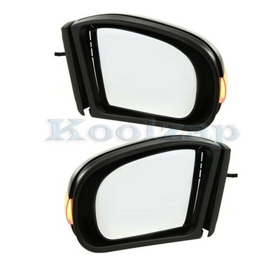 For 01-07 Benz C-Class Rear View Mirror Power Heat w/Turn Signal Light SET PAIR