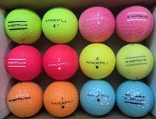MAXFLI SOFTFLI golf balls, bright colors Dozen