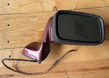 84-91 Porsche 944 Front Right Passenger Side Rear View Door Mirror Red Oem