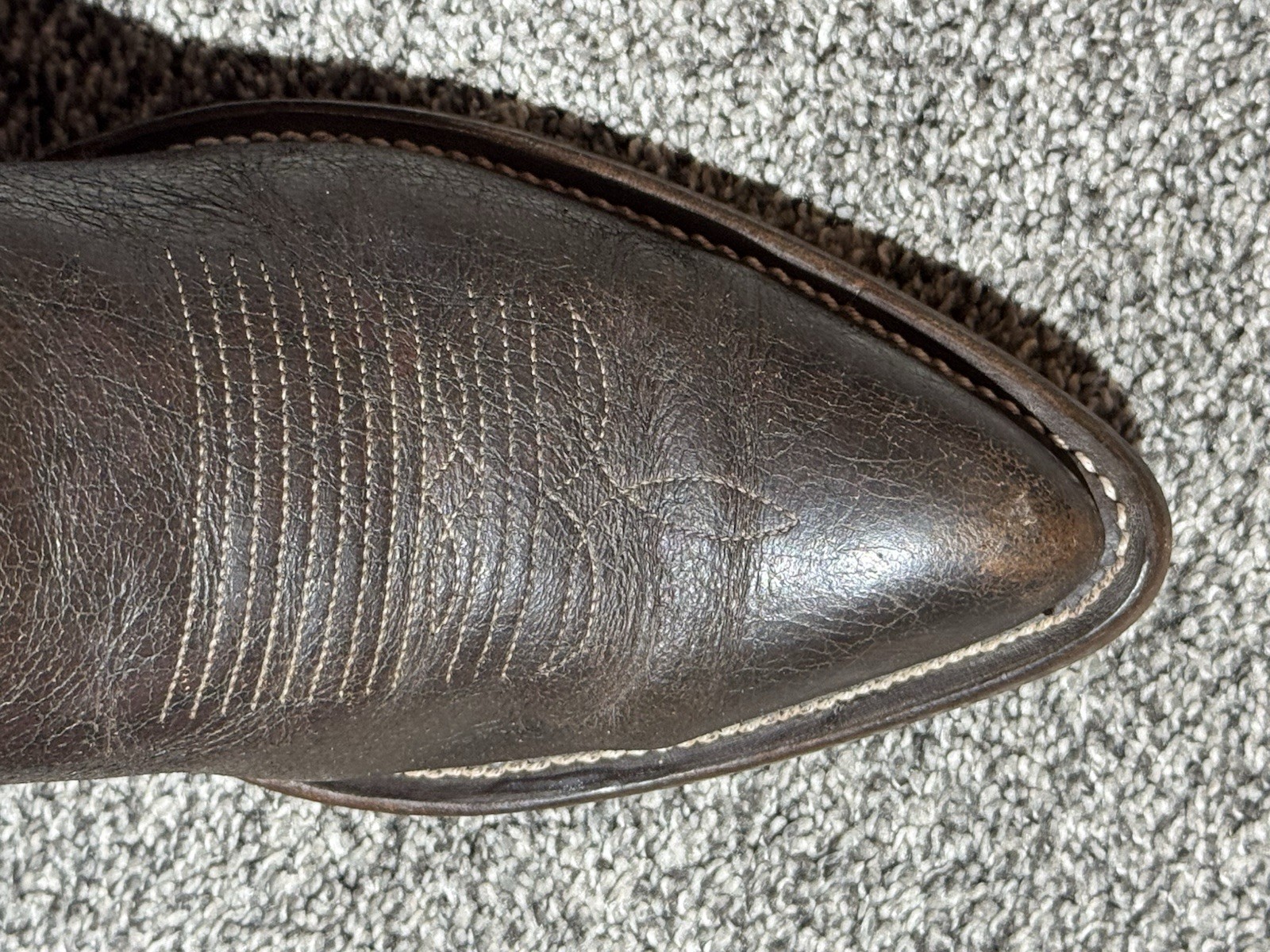 Tony Lama Men’s Vintage Exotic Cowboy Boots Size 8.5 D Gold Label Caribou J-toe