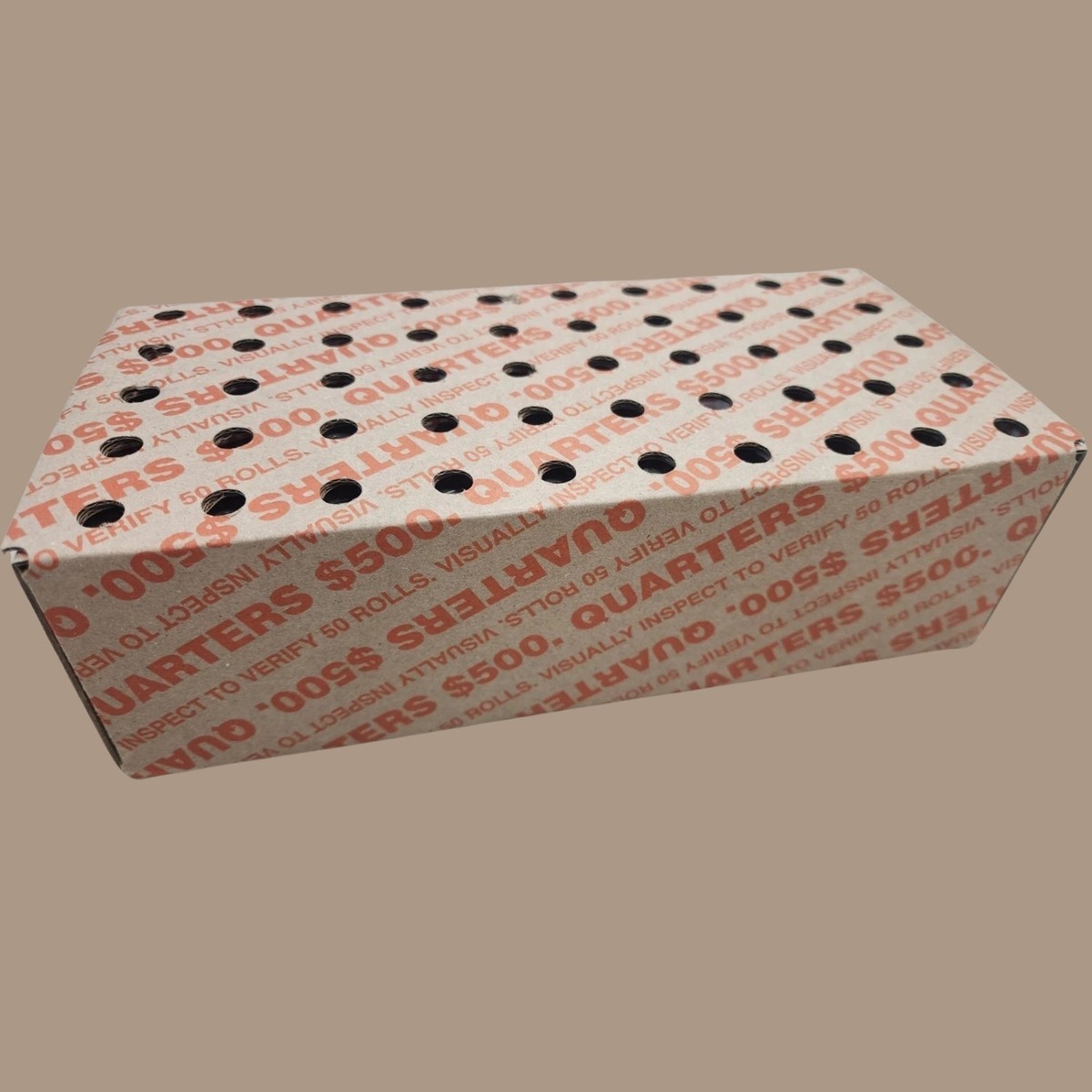 SEALED Box of Quarters –Original Bank Wrapped $500 Fv Unsearched