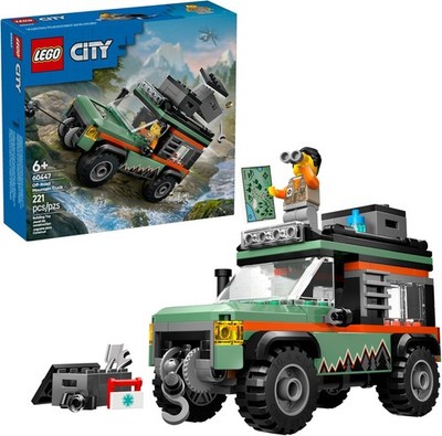 LEGO City Off-Road 4x4 Mountain Truck Toy - Building Set for Kids, Boys... 