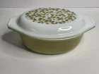 Vintage Pyrex 1.5 Qt Oval Casserole Dish with Lid 🥘 Verde 043 Avocado Green USA