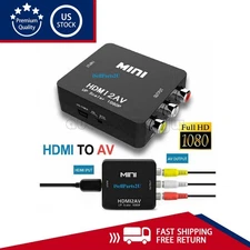 HDMI To RCA AV Adapter Converter Cable CVBS 3RCA 1080P Composite Video Audio