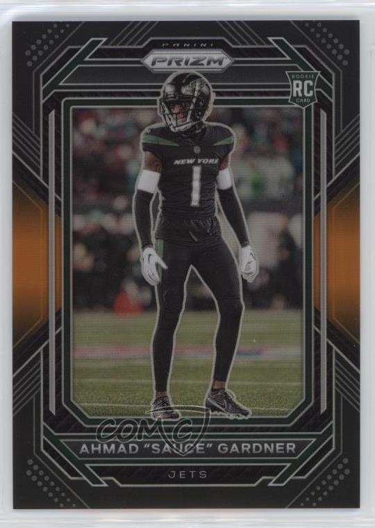 2022 Chronicles Prizm Black Orange 43/75 Ahmad Gardner Sauce Rookie RC 14cm