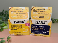 ISANA Q10 Juego de Crema de Día y Noche Antiarrugas SPF15 Cuidado Facial Dúo, JUEGO DE 2