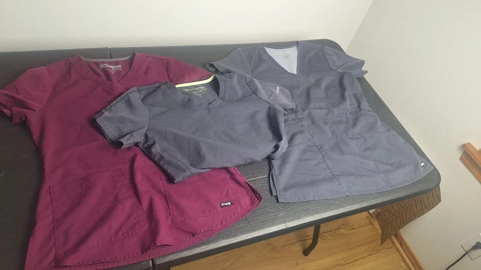 Grey’s Anatomy Signature by Barco Women’s Scrub Shirt Lot Tops 3 Total Size S - Image 2 of 4