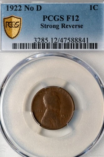 1922-D NO D Strong Reverse PCGS Fine 12