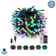 200 LED RGB Color Changing String Lights for Indoor & Outdoor Festive Decor
