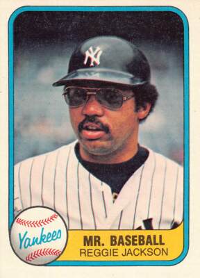 1981 Fleer Baseball Reggie Jackson Mr. Baseball #650 NM/MT NEW YORK YANKEES