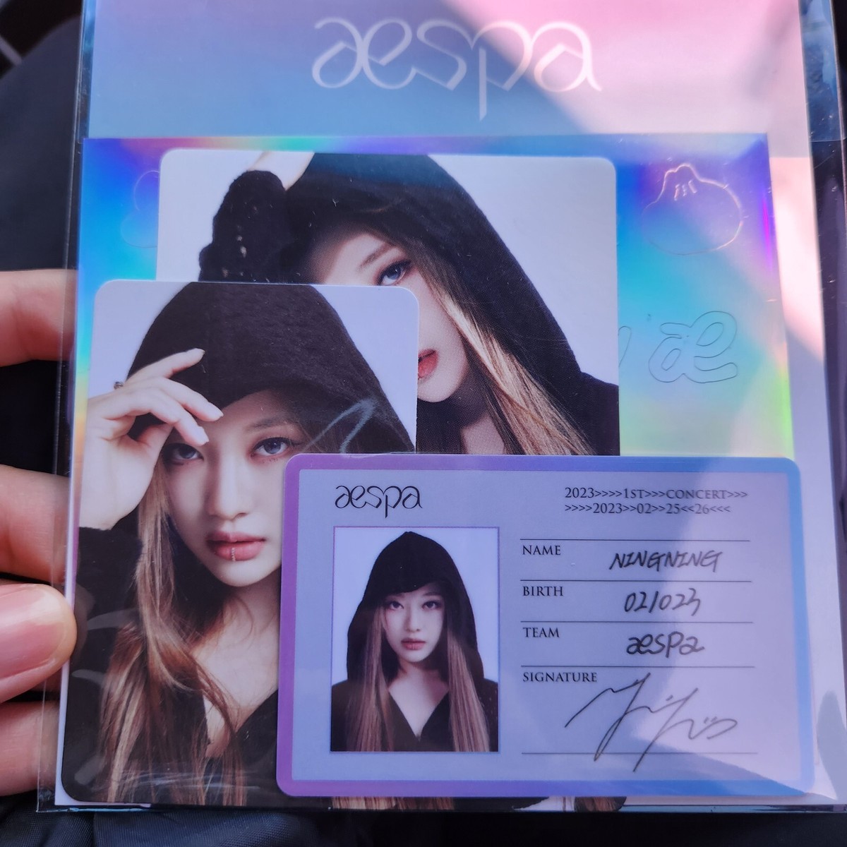 AESPA ID CARD DECO STICKER PHOTOCARD SYNK HYPER LINE 1st