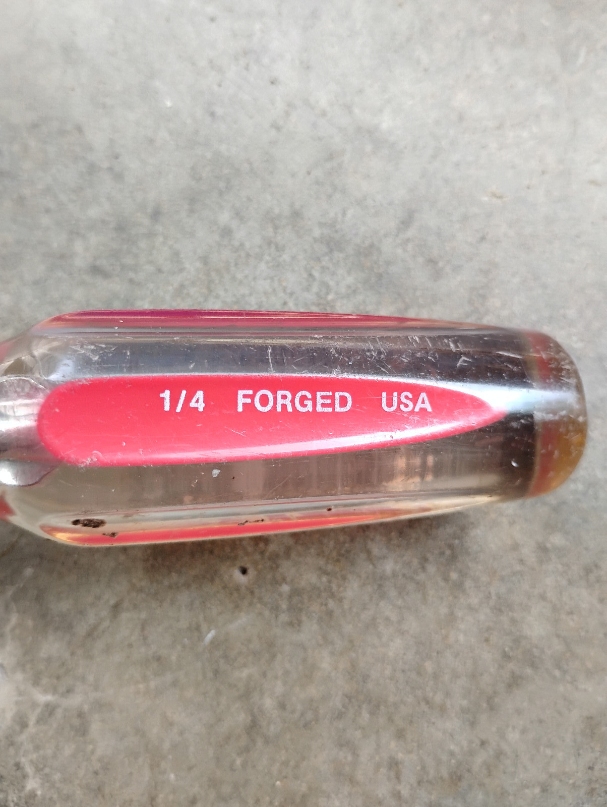 Vintage Craftsman 1/4  Slotted Screwdriver Sears Best Handle 41593 WF USA