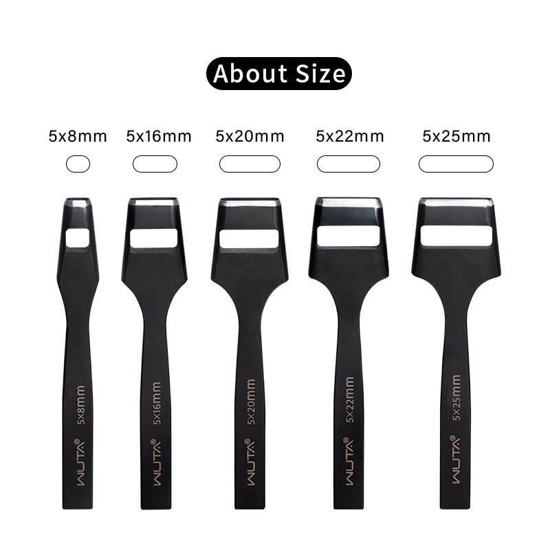 WUTA Leather Belt Hole Puncher Oval Hole Strap Watch Band Flat Punches