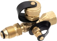 4 Port Propane Brass Tee Adapter Kit Propane Tank Tee Connector RV External Prop