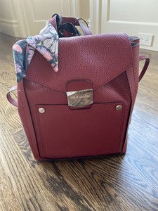steve madden red mini backpack