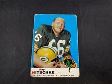 1969 TOPPS FOOTBALL RAY NITSCHKE #55 PACKERS *SEE PICTURES FOR CONDITION*