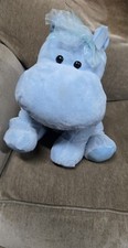 Tri Russ International Blue Hippopotamus Plush 12" Hippo