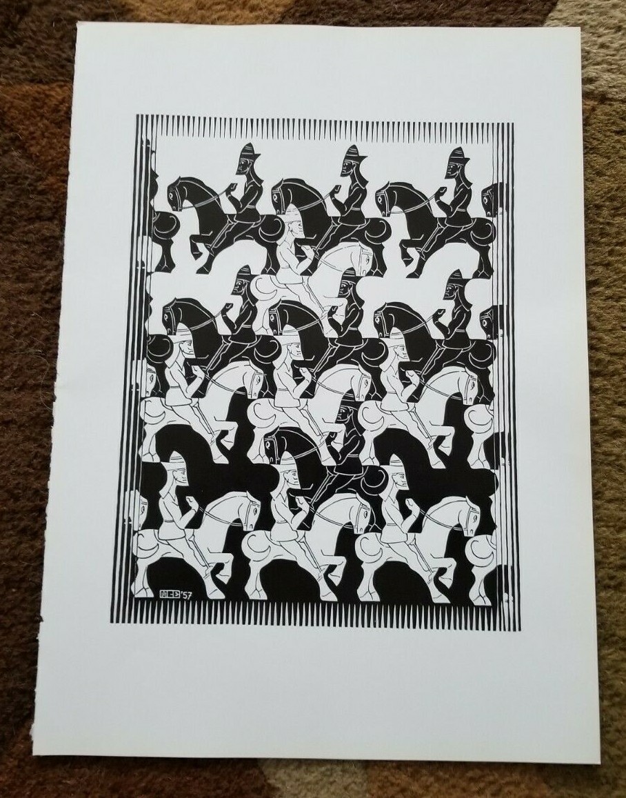 REGULAR DIVISION OF PLANE III KNIGHTS ON HORSES by M C