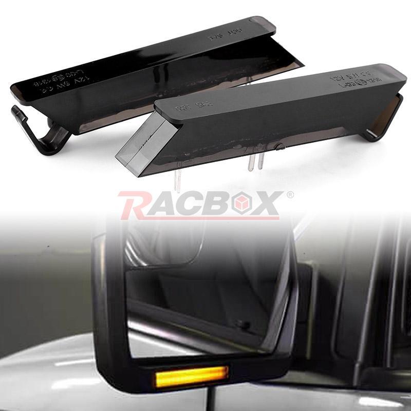 Luces LED Secuenciales Para Espejos Laterales De Ford F-150 2004-2014 - Humo, Fácil Instalación