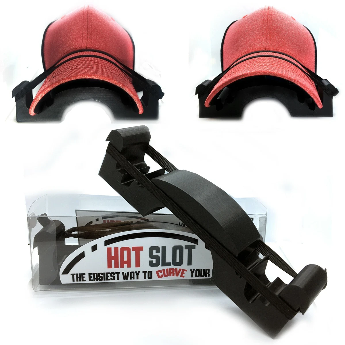 Hat Slot cap curver brim shaper - give your lids a perfect curve - bill  bender