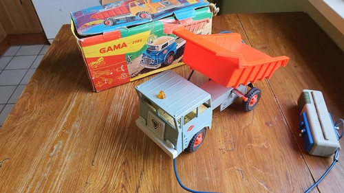 Ales Blechauto GAMA LKW FAUN Kipper Electric 3986 Fernlenkauto Batterie 50/60er - Bild 10 von 23